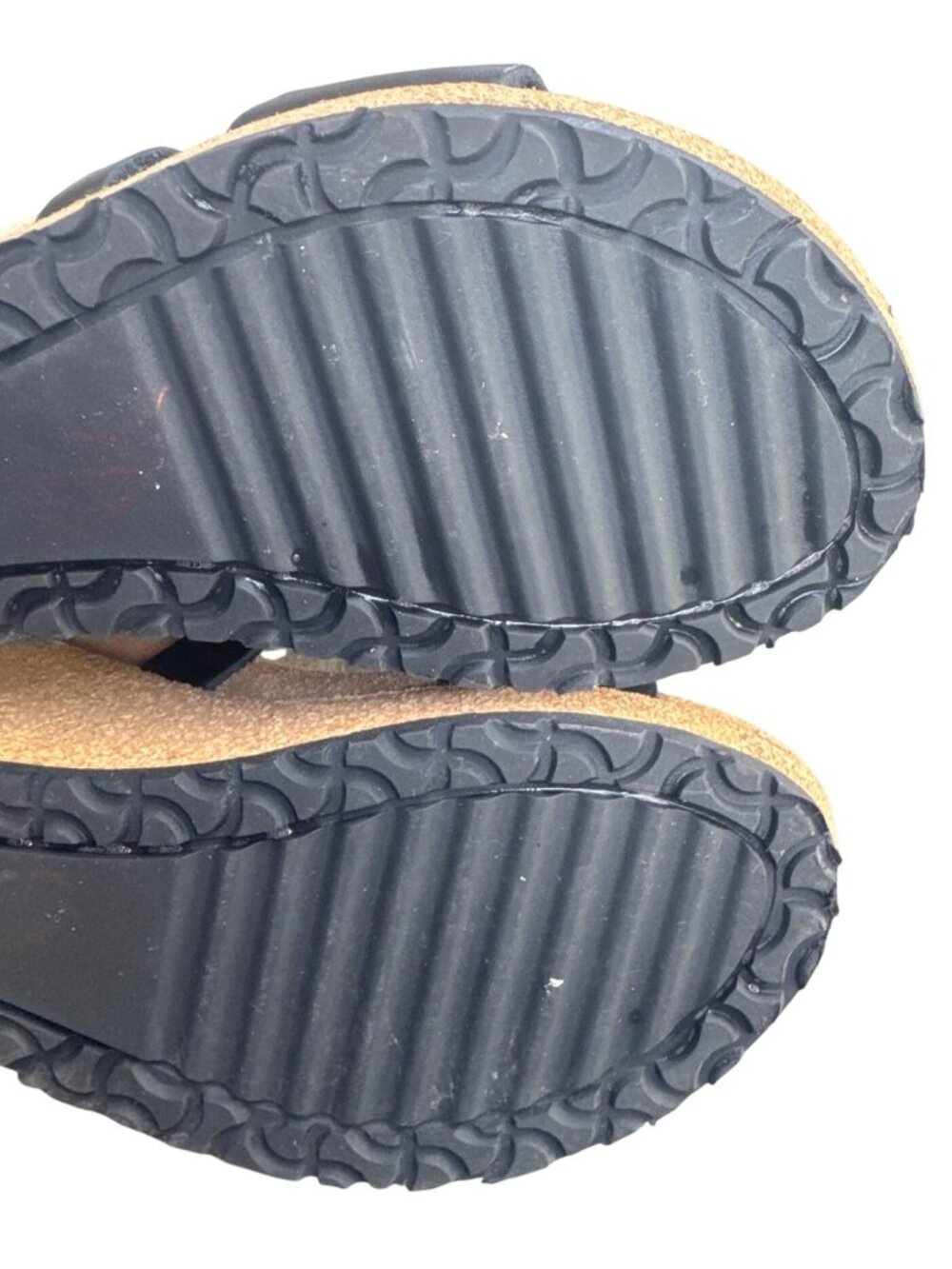 Papillio Birkenstock Soley Leather Wedge Sandal Black Womens EU 37 US 6 - Picture 12 of 14